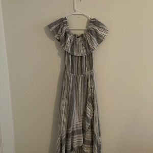 Express striped maxi dress